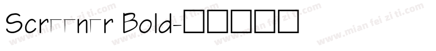 Screener Bold字体转换